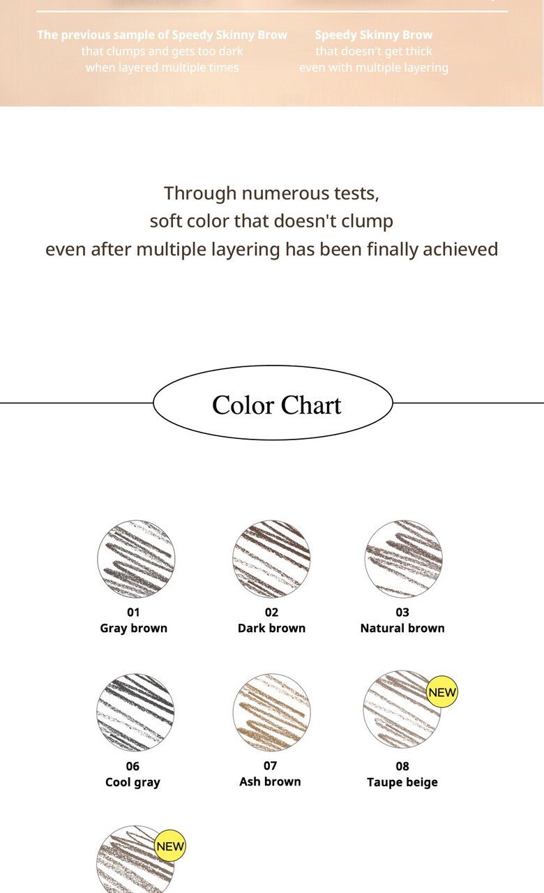 peripera – Speedy Skinny Brow 6 StyleDerma