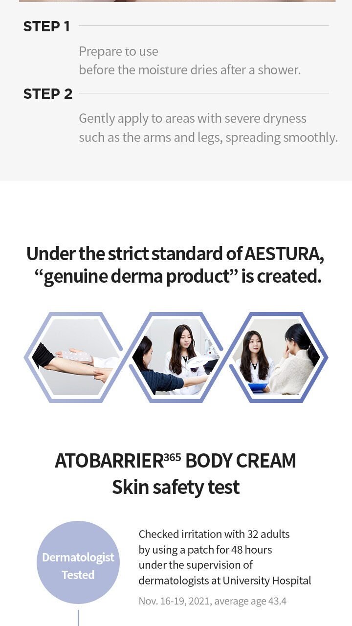 AESTURA - Atobarrier 365 Body Cream 250ml