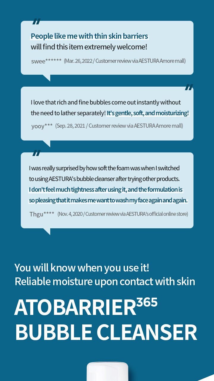 AESTURA - AtoBarrier 365 Bubble Cleanser