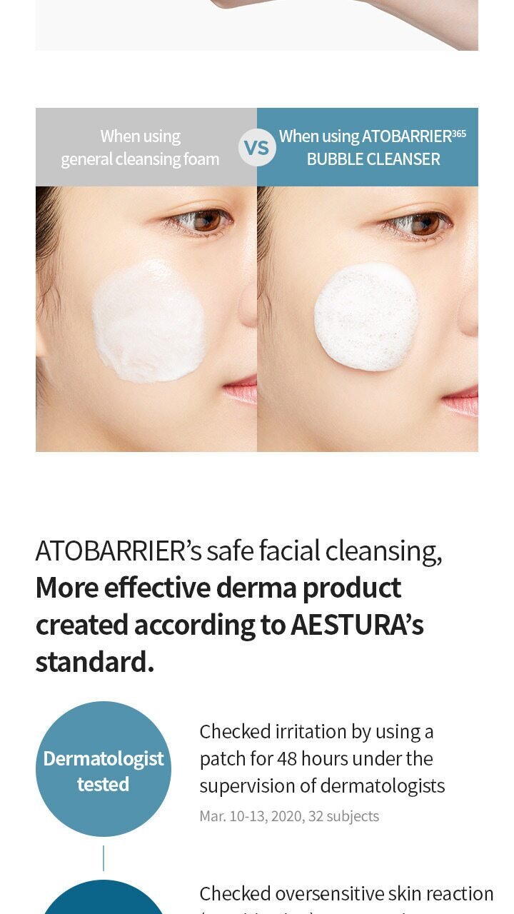 AESTURA - AtoBarrier 365 Bubble Cleanser