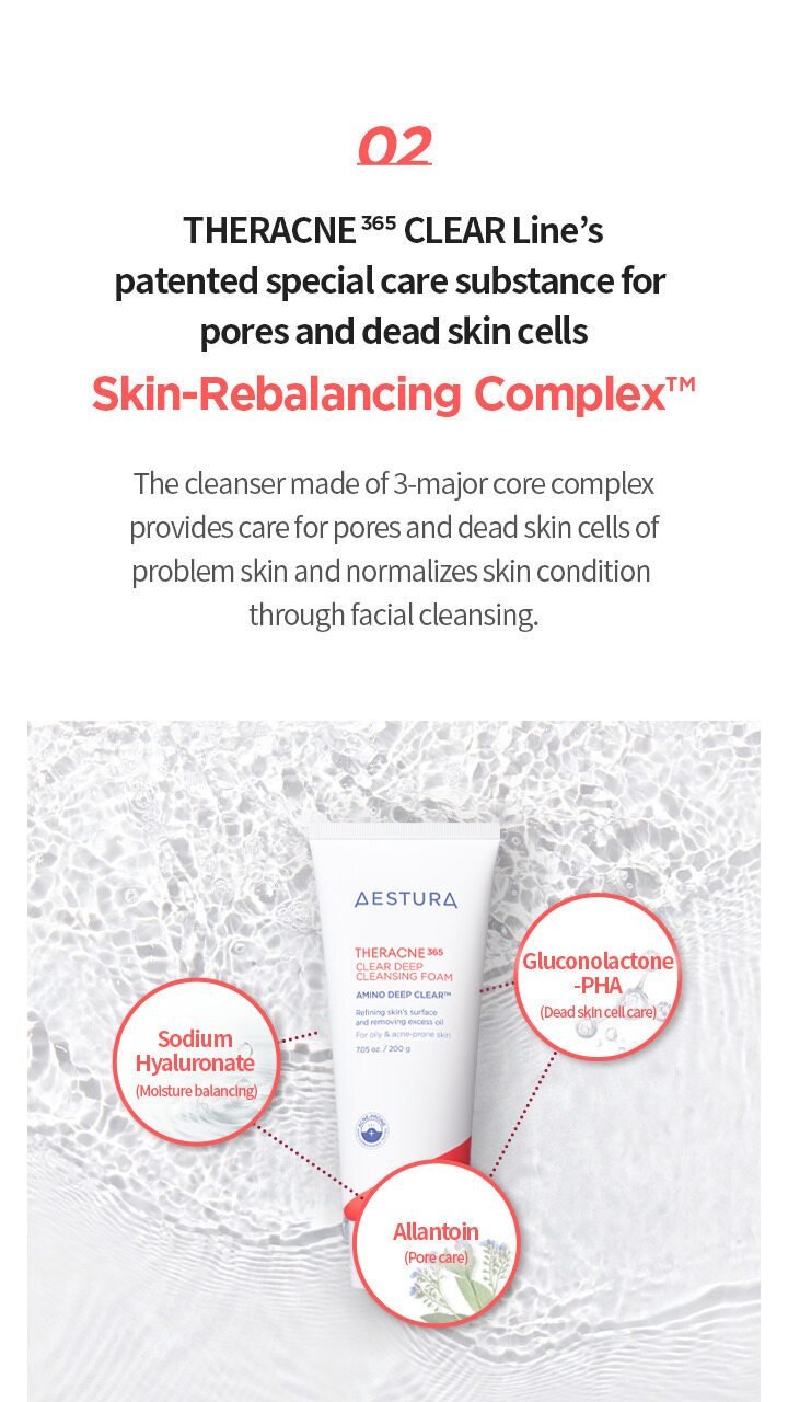 AESTURA - THERACNE 365 Clear Deep Cleansing Foam 200g
