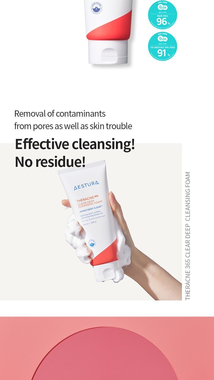 AESTURA - THERACNE 365 Clear Deep Cleansing Foam 200g