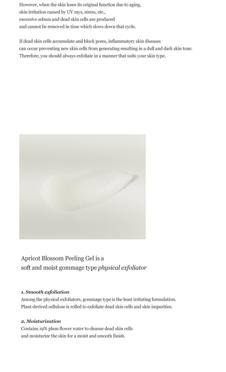BEAUTY OF JOSEON - Apricot Blossom Peeling Gel - 100ml