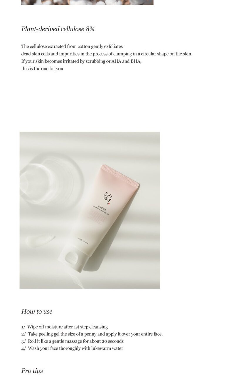 BEAUTY OF JOSEON - Apricot Blossom Peeling Gel - 100ml