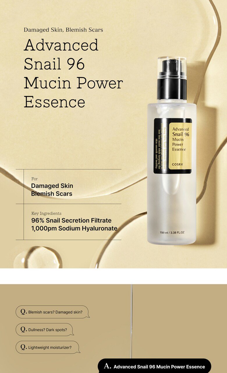 COSRX - Advanced Snail 96 Mucin Power Essence 100ml
