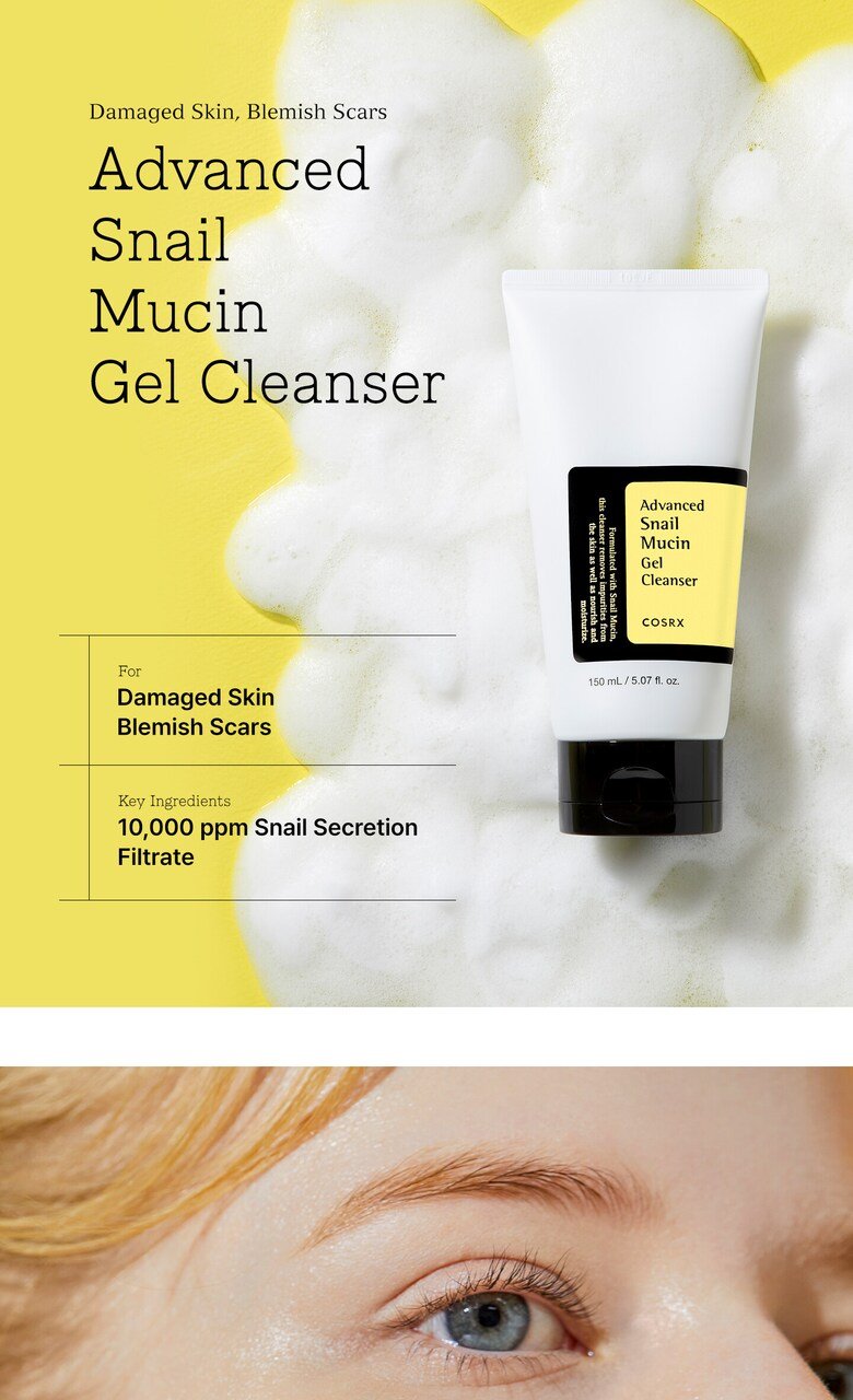 COSRX-Advanced-Snail-Mucin-Gel-Cleanser-150ml