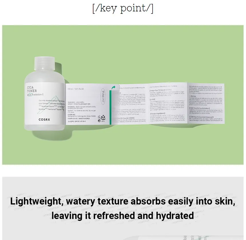 COSRX - Pure Fit Cica Toner - 150ml