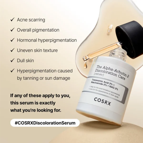 COSRX - The Alpha-Arbutin 2 Discoloration Care Serum - 50ml