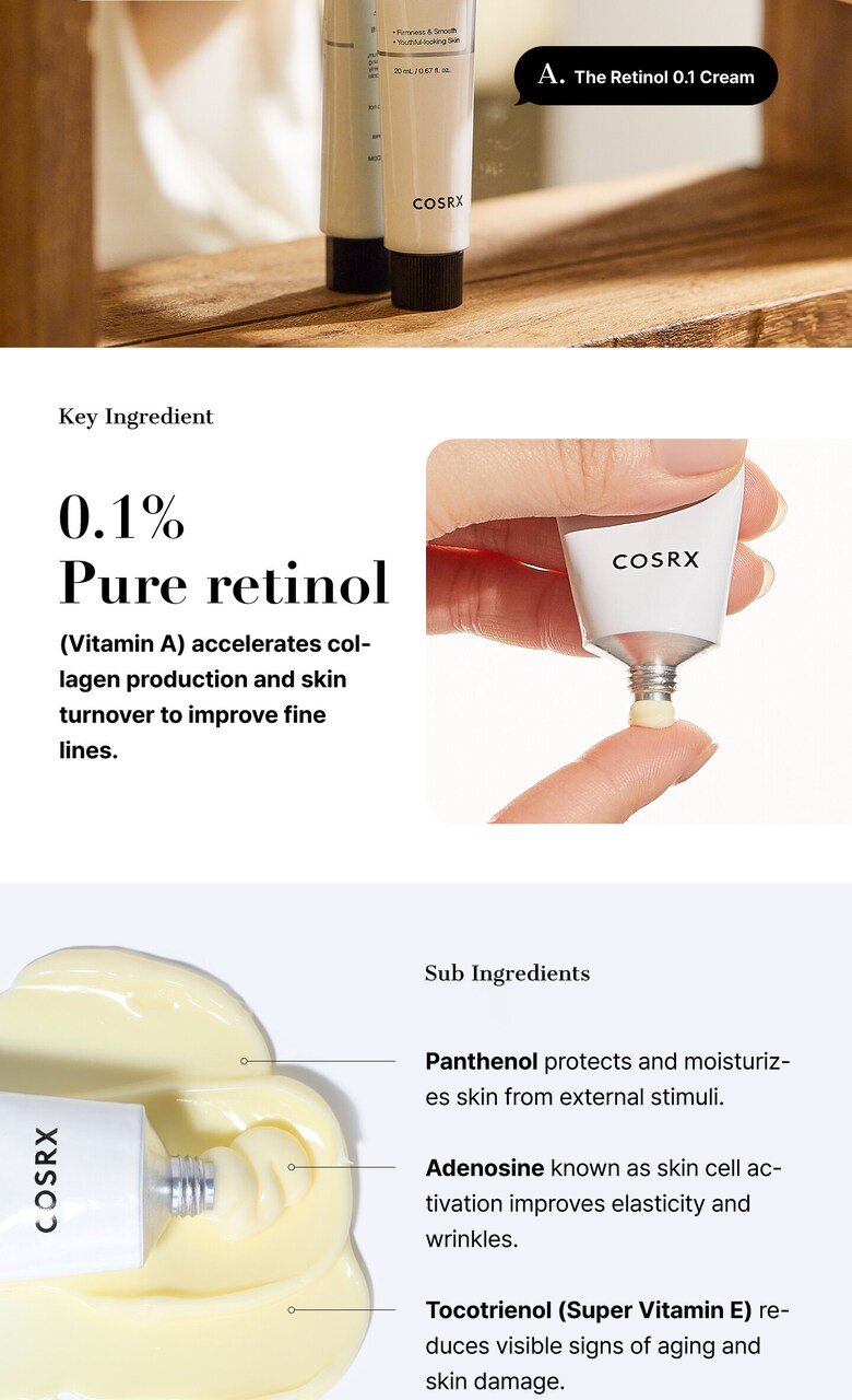 COSRX - The Retinol 0.1 Cream - 20ml