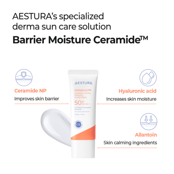 AESTURA - Derma UV365 Barrier Hydro Mineral Sunscreen