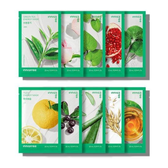 innisfree - Energy Sheet Mask - 1 Sheet ( 5 Options )