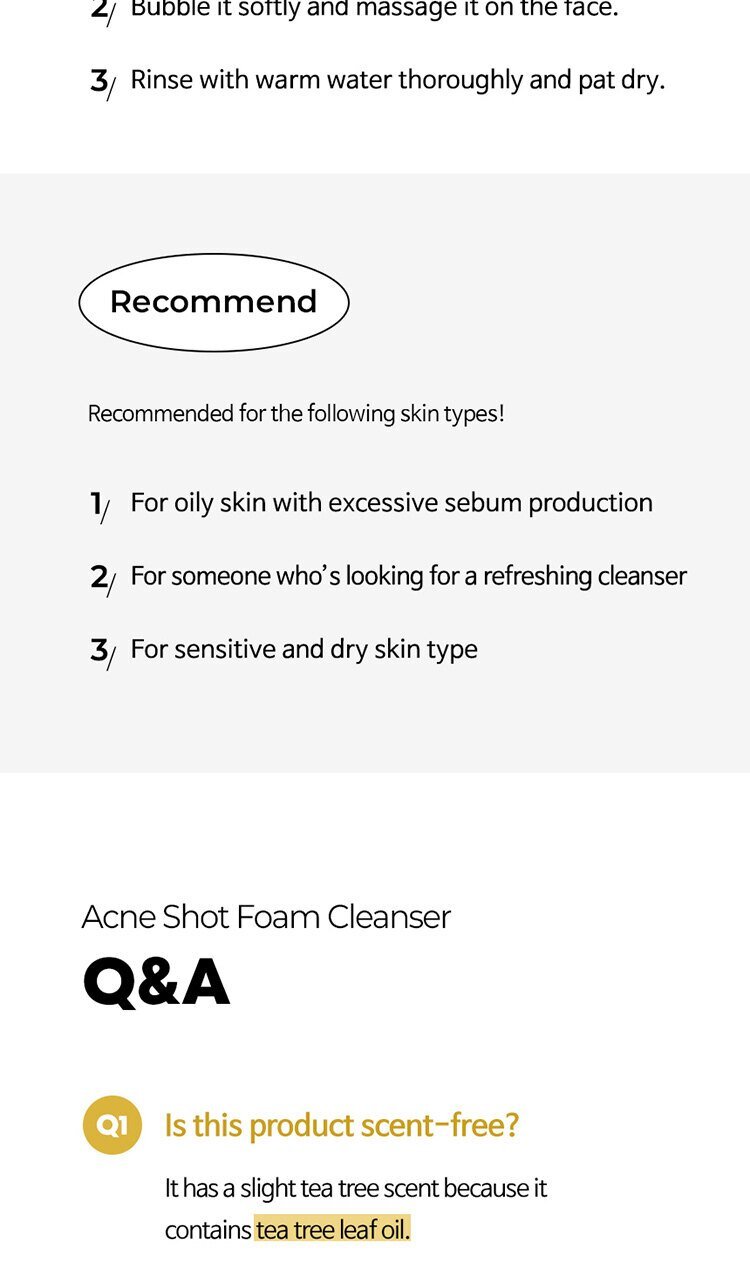AMPLE:N - Acne Shot Foam Cleanser - 150ml