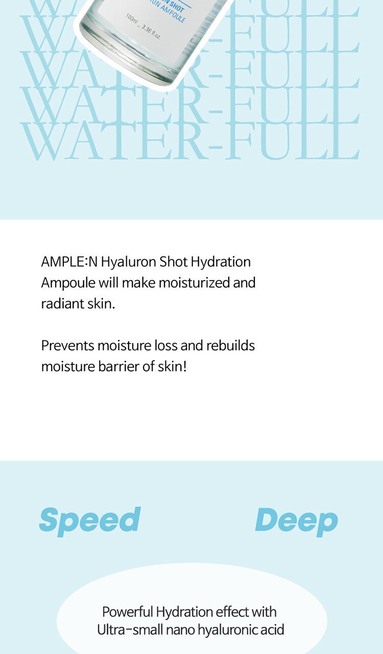 AMPLE:N - Hyaluron Shot Hydration Ampoule - 100ml