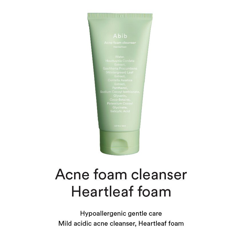 Abib - Acne Foam Cleanser Heartleaf Foam - 150ml / 250ml