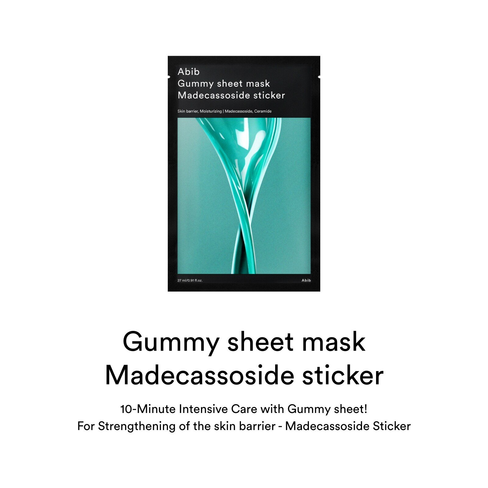 Abib - Gummy Sheet Mask - Madecassoside Sticker - 10pcs