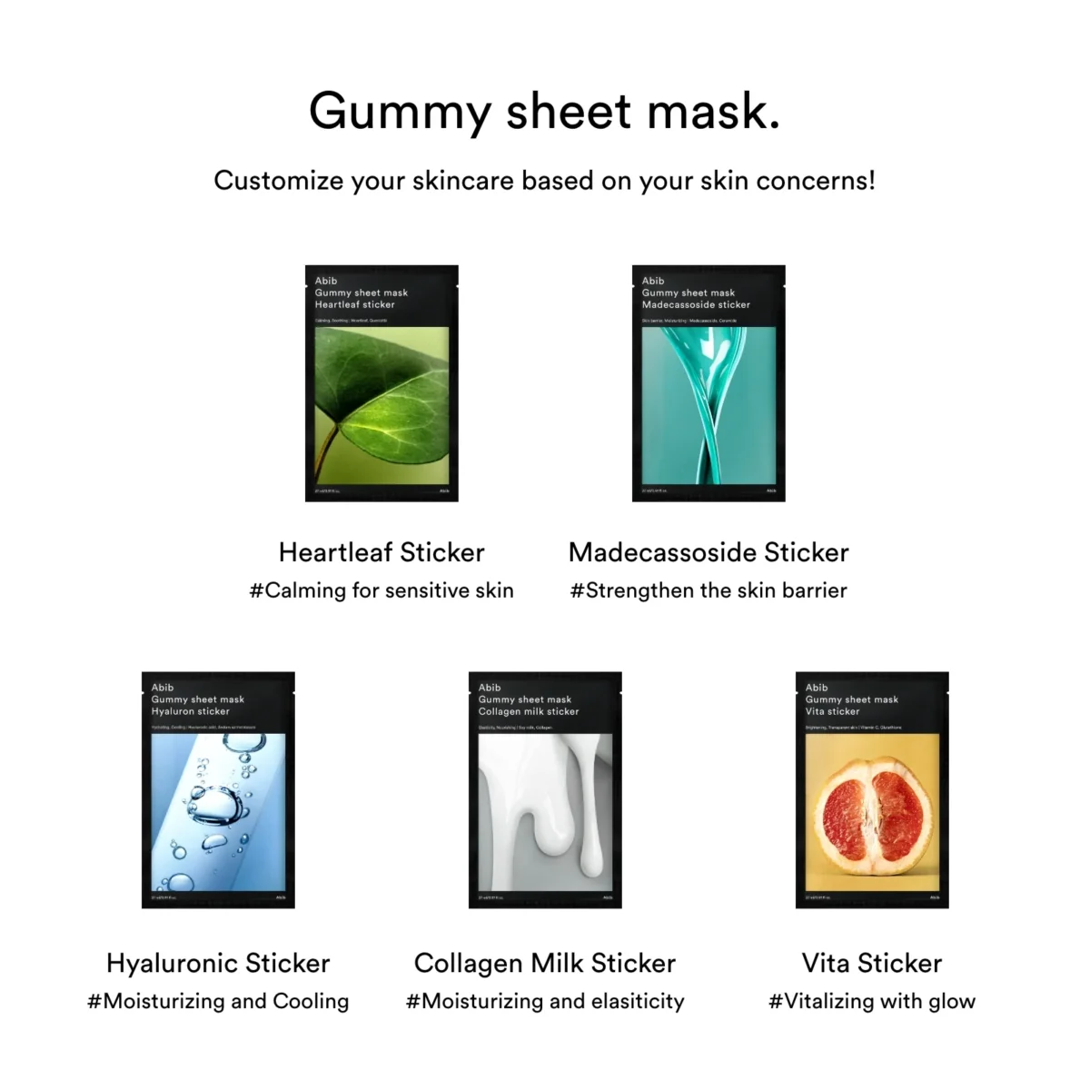 Abib - Gummy Sheet Mask - Vita Sticker - 10pcs
