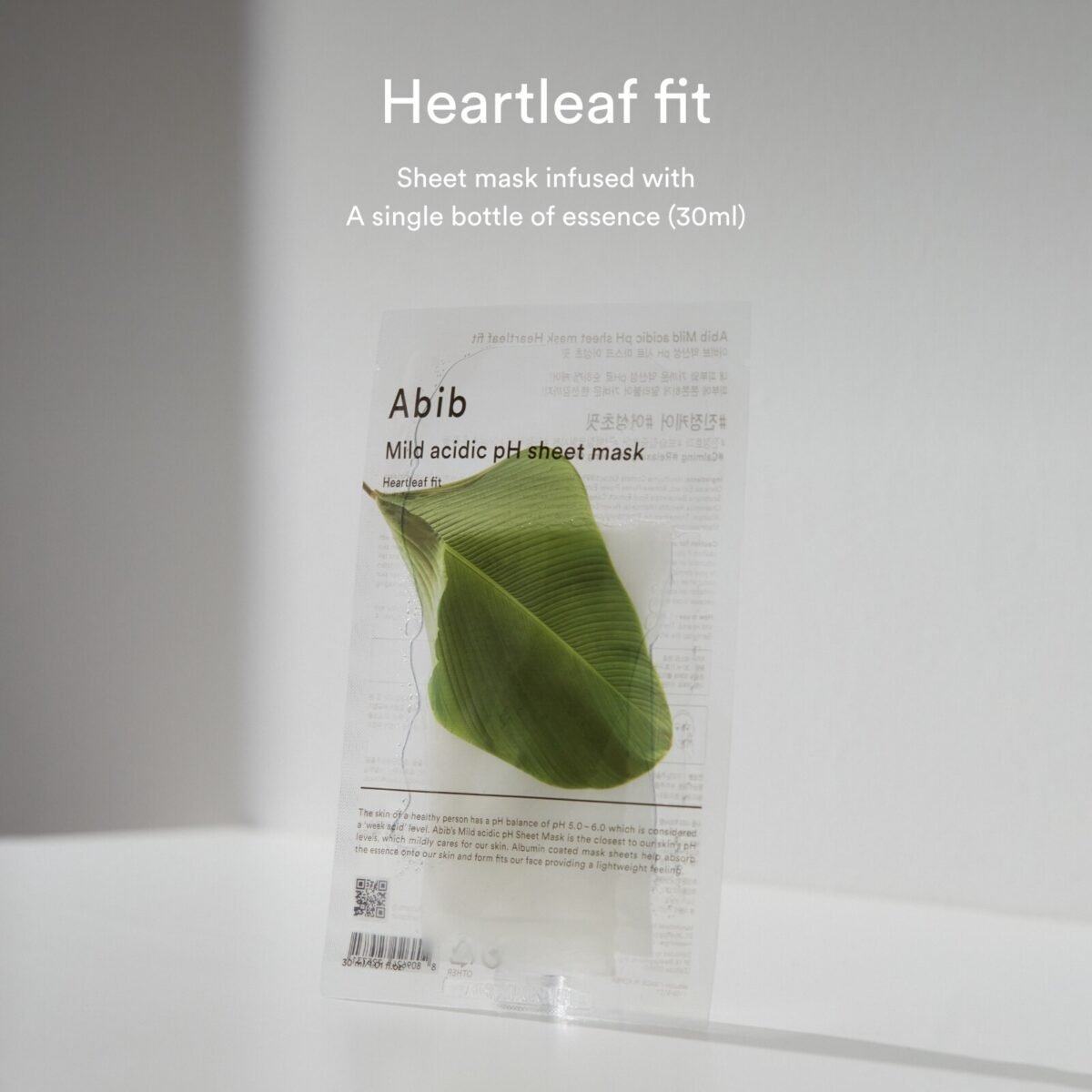 Abib - Mild Acidic pH Sheet Mask - Heartleaf Fit - 10pcs