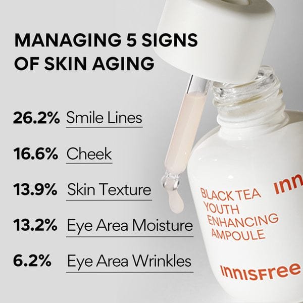 innisfree - Black Tea Youth Enhancing Ampoule - 30ml