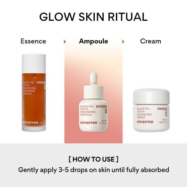 innisfree - Black Tea Youth Enhancing Ampoule - 30ml