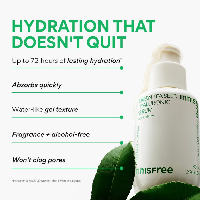 innisfree - Green Tea Seed Hyaluronic Serum - 80ml