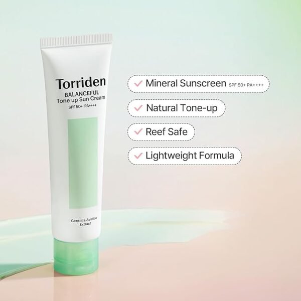 Torriden - Balanceful Cica Tone Up Sun Cream SPF50+ PA++++ - 60ml