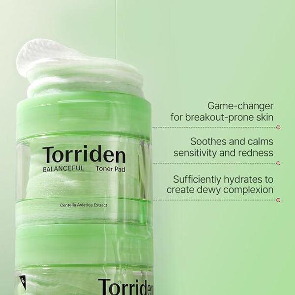 Torriden - Balanceful Cica Toner Pad - 60Pads