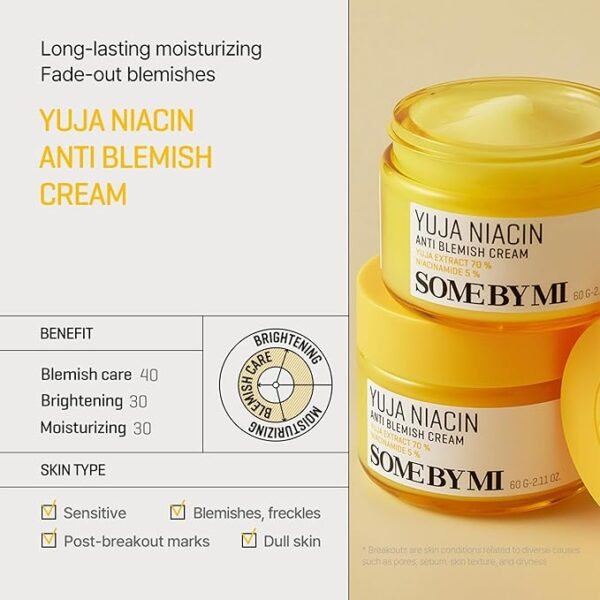 SOME BY MI - Yuja Niacin Anti Blemish Cream - 60g
