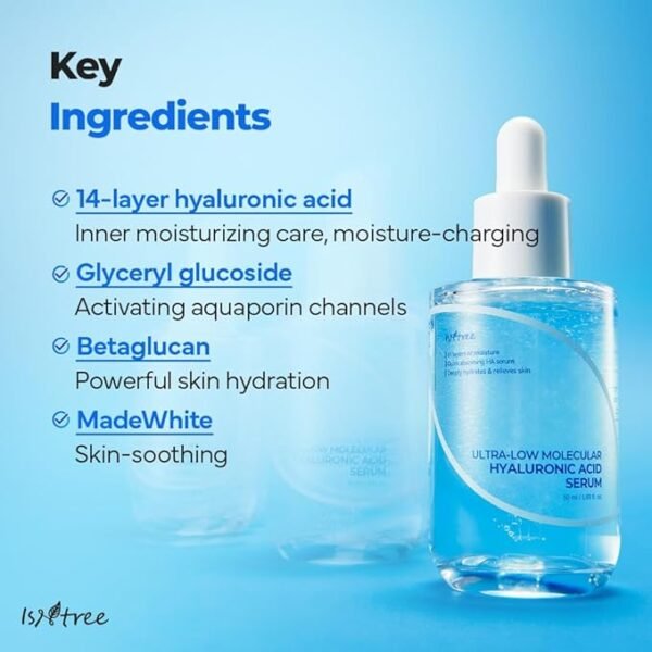 Isntree - Ultra-Low Molecular Hyaluronic Acid Serum - 50ml