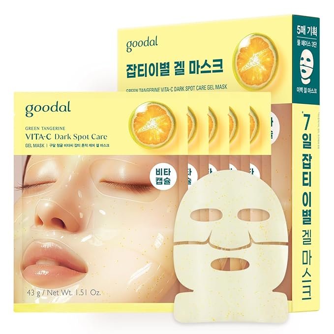 Goodal - Green Tangerine Vita C Dark Spot Care Gel Mask - 5 Sheets
