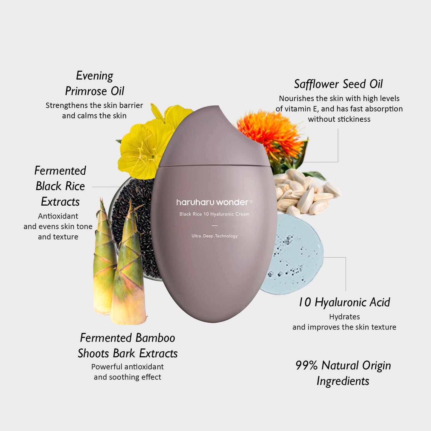 haruharu wonder - Black Rice 10 Hyaluronic Cream - 50ml